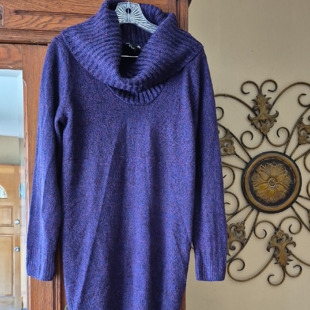 H&M Deep Purple Turtleneck Sweater